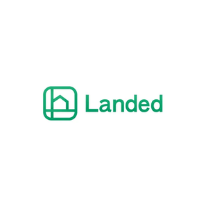 Landed brand logo for landed.com