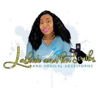 lasheikandherscrubs brand logo for lasheikandherscrubs.com