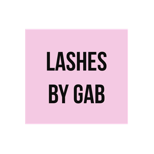 Lashes by Gab brand logo for lashesbygab.com