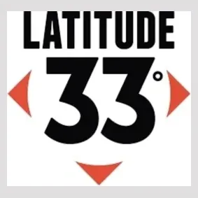 Latitude 33 Brewing brand logo for latitude33brewing.com