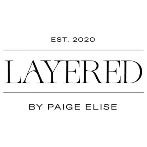 layeredbypaigeelise brand logo for layeredbypaigeelise.com