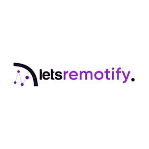 Let's Remotify brand logo for letsremotify.com