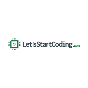 Let's Start Coding brand logo for letsstartcoding.com