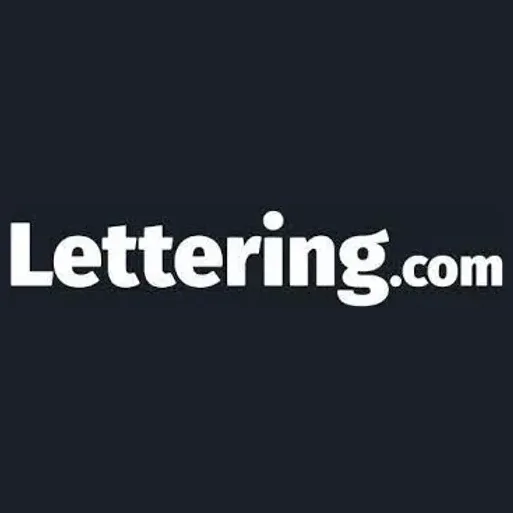 Lettering brand logo for lettering.com