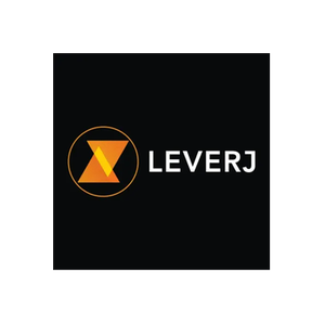 Leverj brand logo for leverj.io