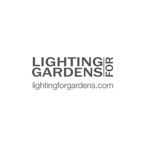 Lighting for Gardens brand logo for lightingforgardens.com