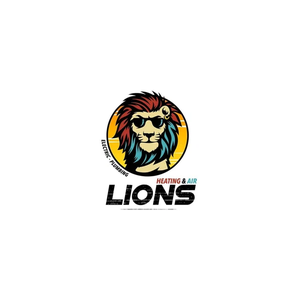 Lions HVAC brand logo for lionshvac.com