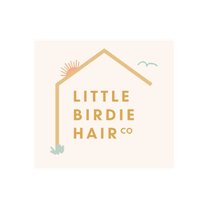 Little Birdie Hair Co brand logo for littlebirdiehairco.com