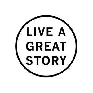 Live a Great Story brand logo for liveagreatstory.com