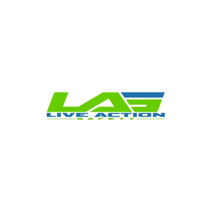 Live Action Safety brand logo for liveactionsafety.com