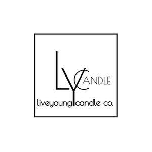 Live Young Candles brand logo for liveyoungcandles.com