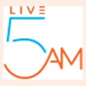live5am brand logo for live5am.com