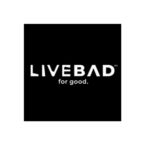 LiveBad brand logo for livebad.com