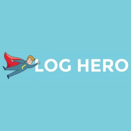 log-hero brand logo for log-hero.com