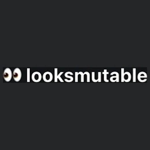 looksmutable brand logo for looksmutable.com