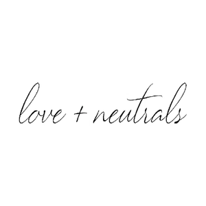 loveandneutrals brand logo for loveandneutrals.com