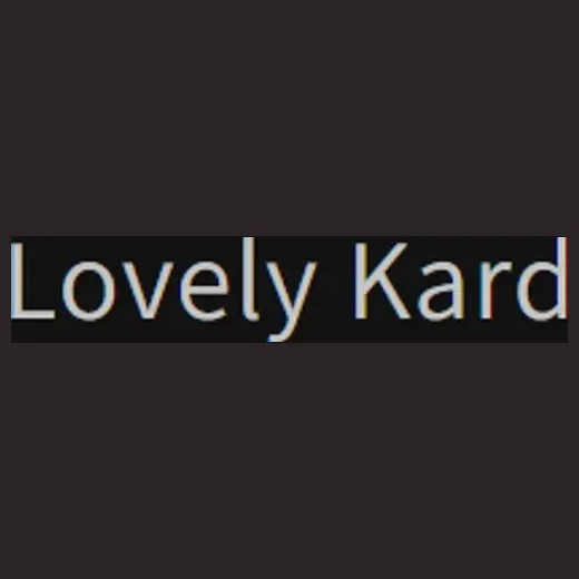 lovelykard brand logo for lovelykard.com