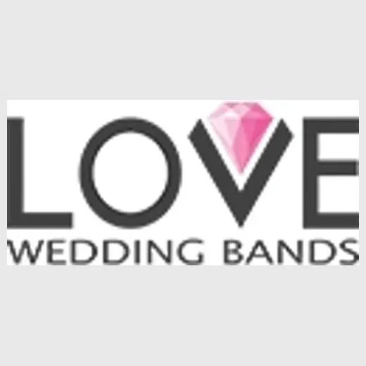 loveweddingbands brand logo for loveweddingbands.com