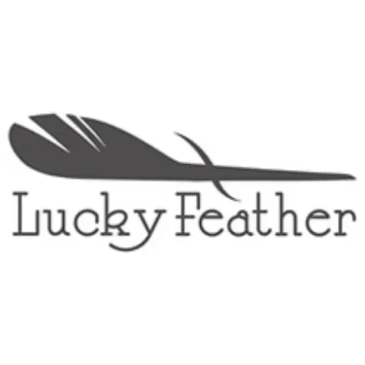 luckyfeather brand logo for luckyfeather.com