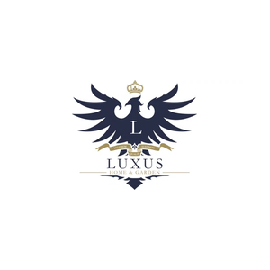 Luxus brand logo for luxushomeandgarden.com
