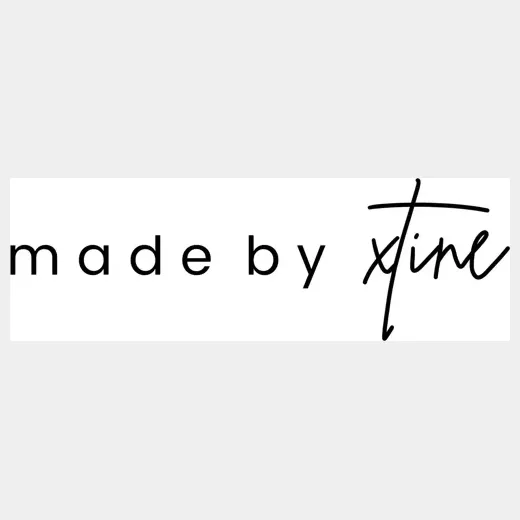 madebyxtine brand logo for madebyxtine.com