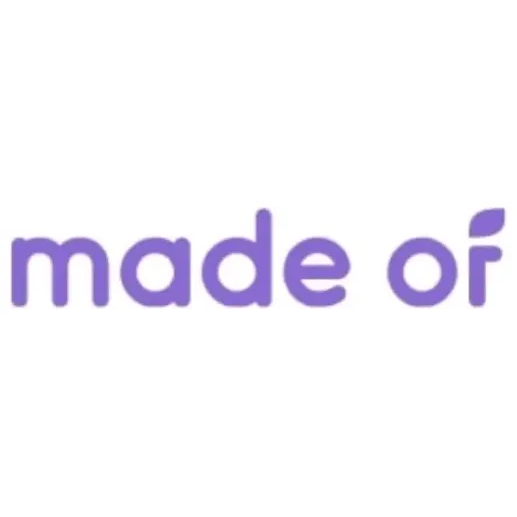 madeof brand logo for madeof.com
