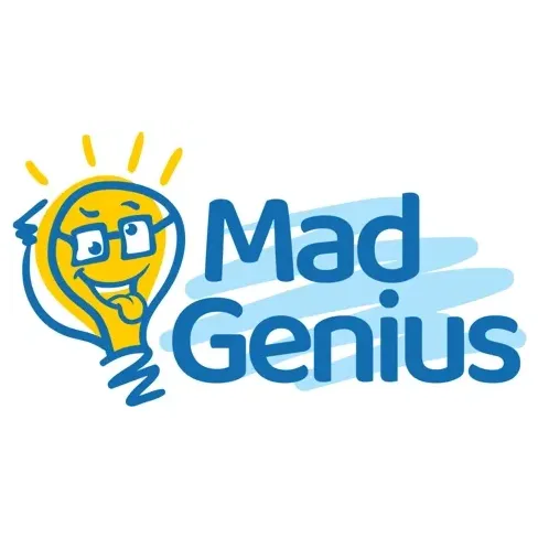 madgenius brand logo for madgenius.tech