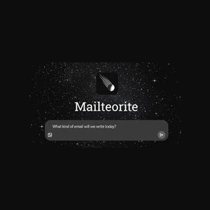 mailteorite brand logo for mailteorite.com