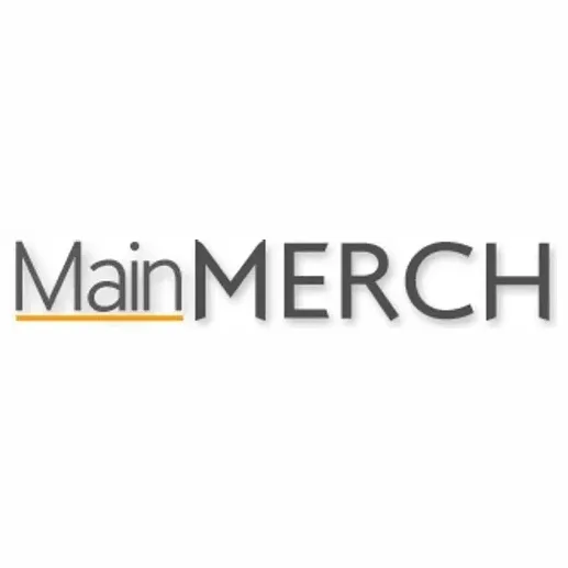 mainmerch brand logo for mainmerch.com