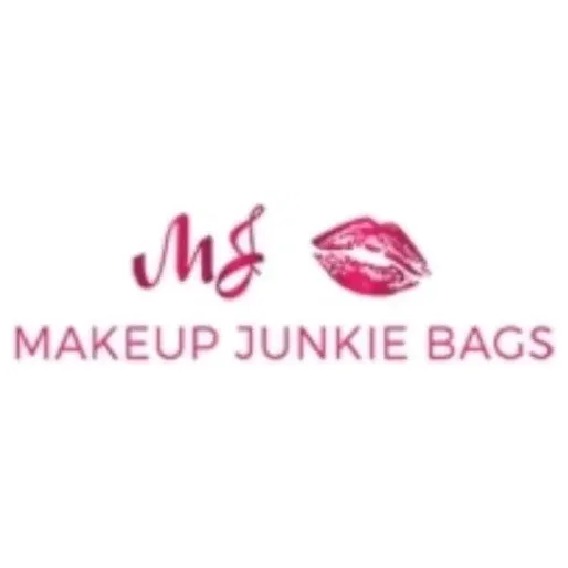 makeupjunkiebags brand logo for makeupjunkiebags.com