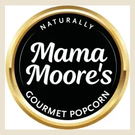 mamamoorespopcorn brand logo for mamamoorespopcorn.com