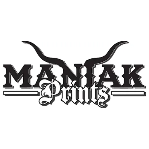 maniakprints brand logo for maniakprints.com