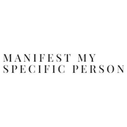 manifestmyspecificperson brand logo for manifestmyspecificperson.com