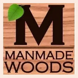 manmadewoods brand logo for manmadewoods.com