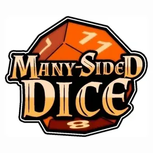 manysideddice brand logo for manysideddice.com