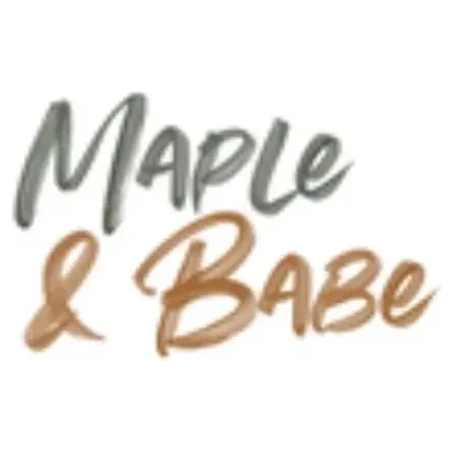 mapleandbabe brand logo for mapleandbabe.com