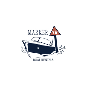 marker26boatrental brand logo for marker26boatrental.com