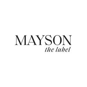 MAYSON the label brand logo for maysonthelabel.com