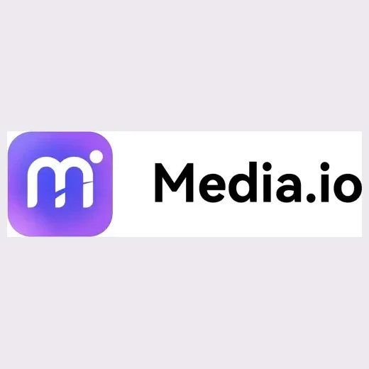 media brand logo for media.io