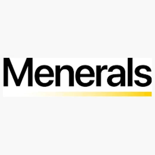 menerals brand logo for menerals.com