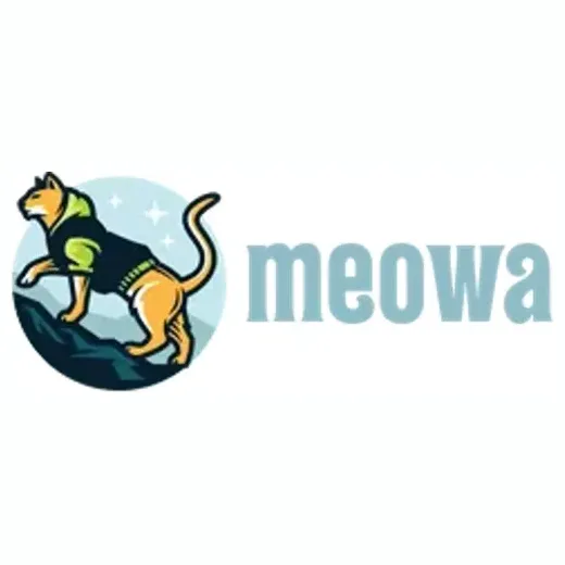 meowa brand logo for meowa.com