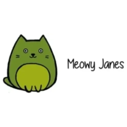 meowyjanes brand logo for meowyjanes.com