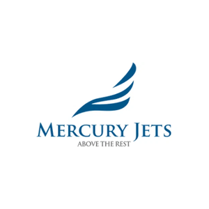 mercuryjets brand logo for mercuryjets.com