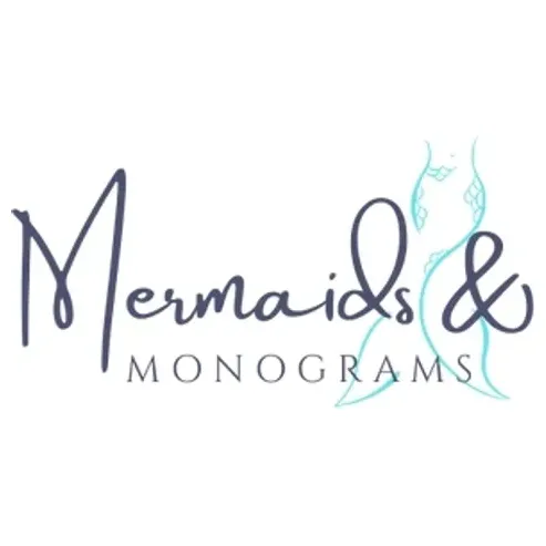 mermaidsandmonograms brand logo for mermaidsandmonograms.com