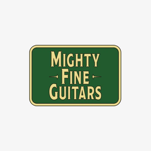 mightyfineguitars brand logo for mightyfineguitars.com