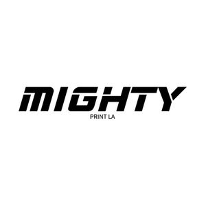 mightyprintla brand logo for mightyprintla.com
