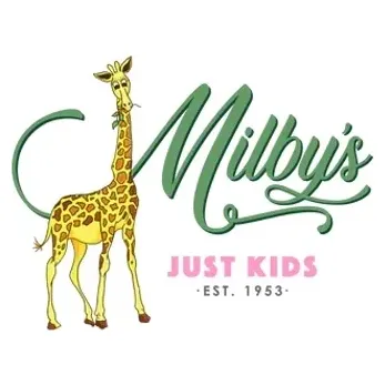 milbysjustkids brand logo for milbysjustkids.com