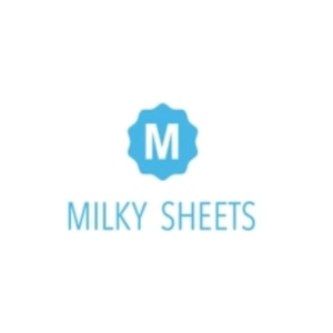 milkysheets brand logo for milkysheets.com