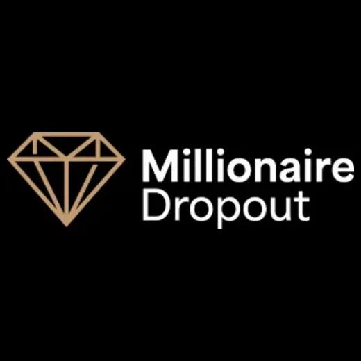 millionairedropout brand logo for millionairedropout.com