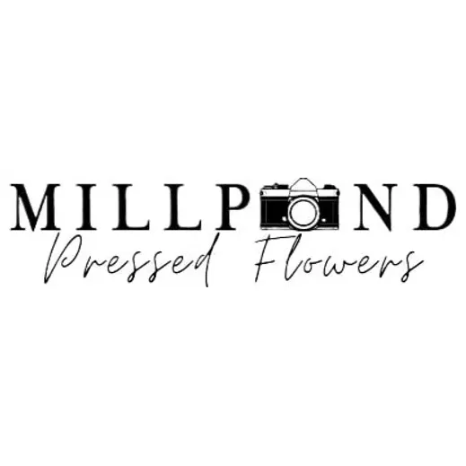 millpondpressedflowers brand logo for millpondpressedflowers.com
